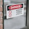 Signmission Nitrogen Storage No Smoking No Open Flame Danger Sign, Vinyl Decal, 10in W x 7in L, 2PK OS-2PACK-DS-D-710-L-1459 - alternate 8